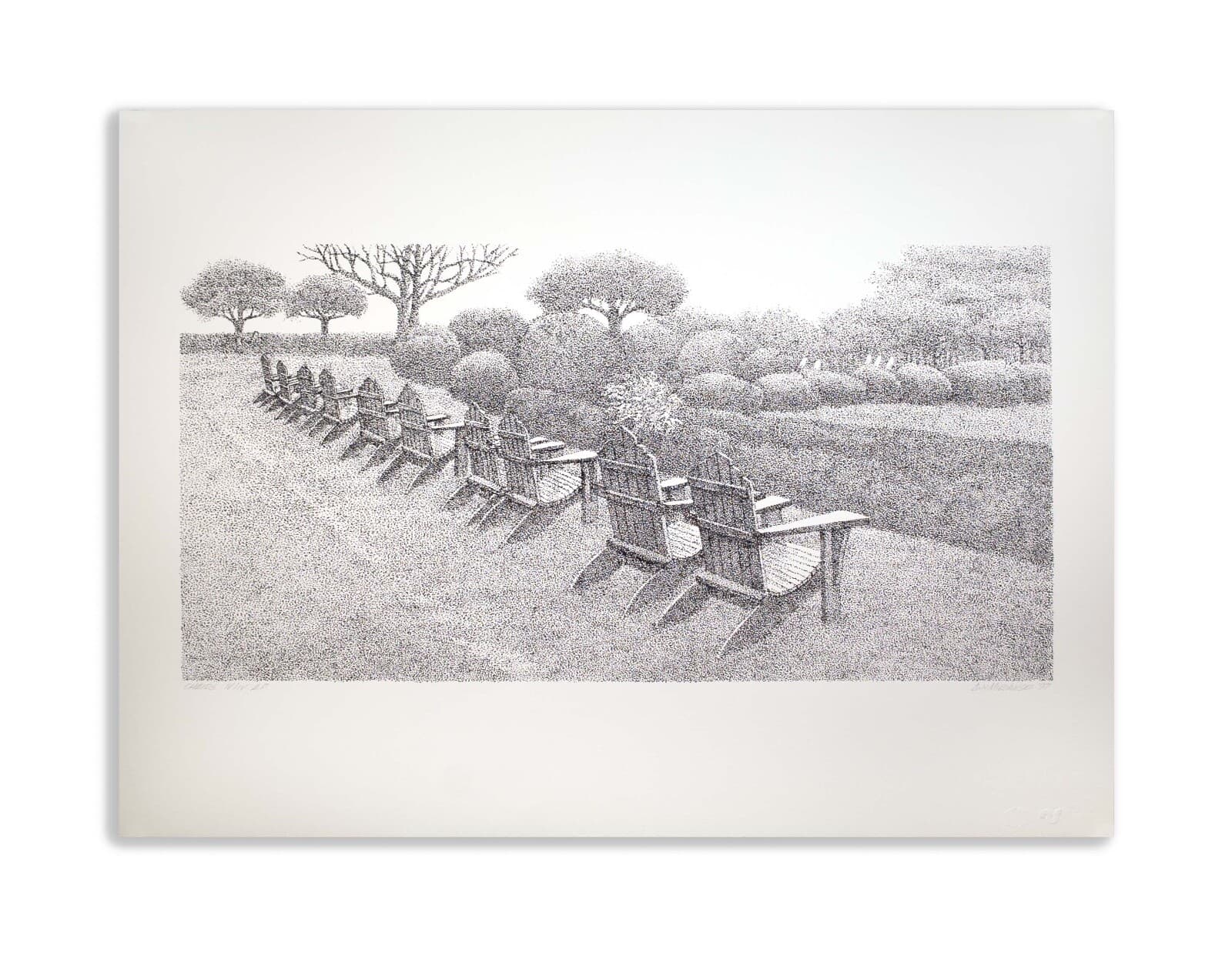 Ann Mikolowski Chairs Signed Contemporary Screenprint on Paper IV/IV A.P. UF - Thumbnail 2