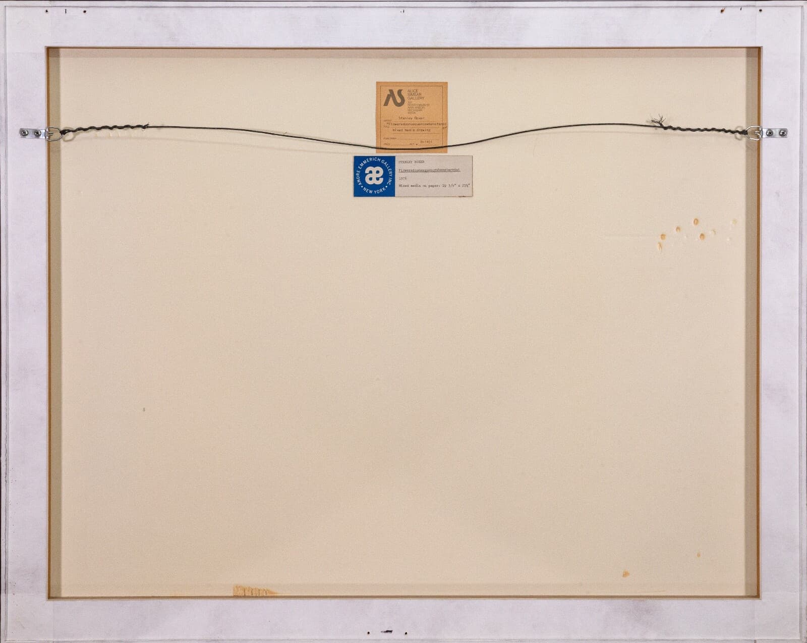 Stanley Boxer Flowered Consequence When Stared At Signed Mixed-Media on Paper - Thumbnail 8
