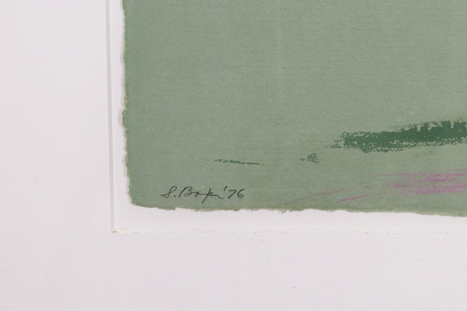Stanley Boxer Flowered Consequence When Stared At Signed Mixed-Media on Paper - Thumbnail 7