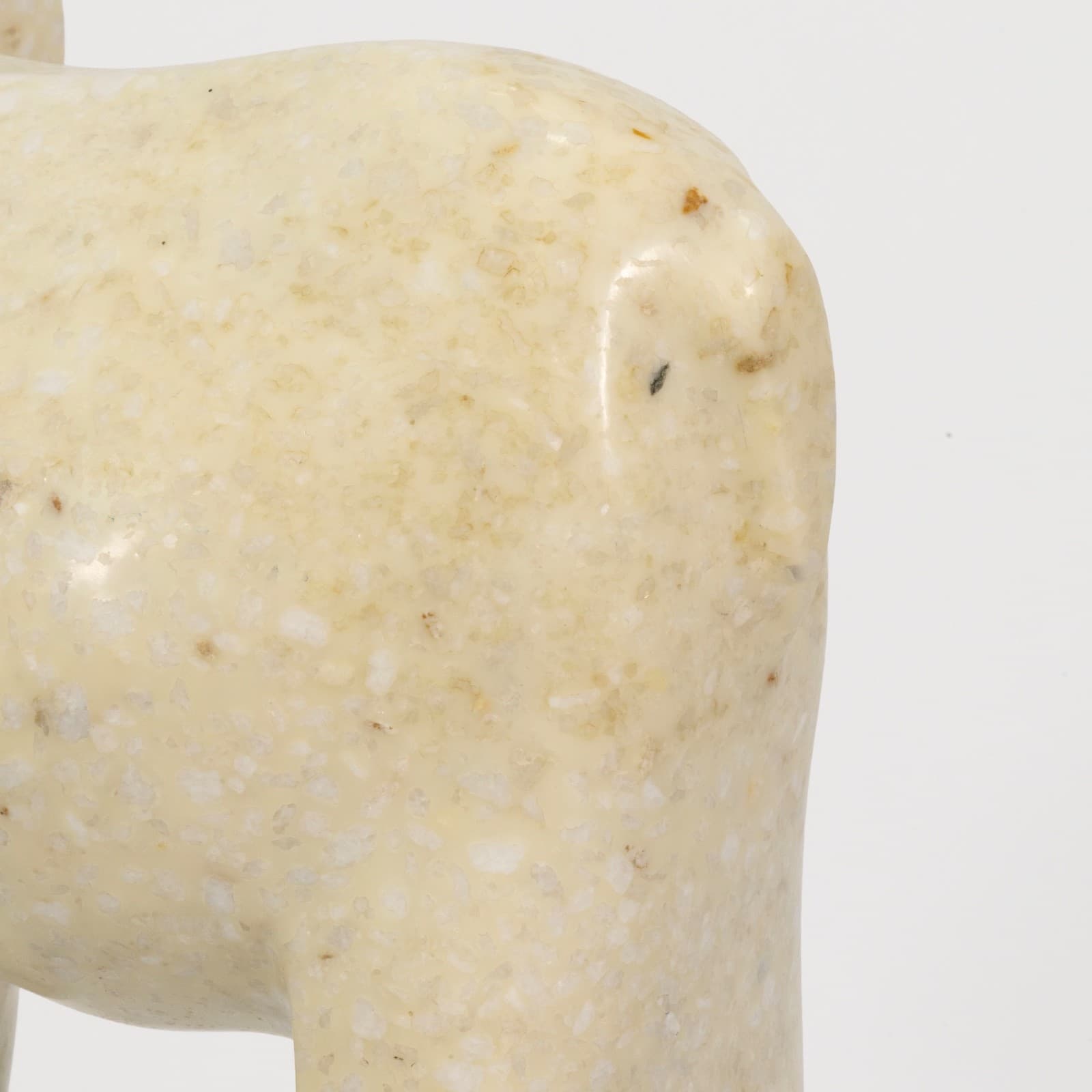 Pair Of 1970s Post Modern White Marble Rams By Masatoyo Kishi Kuki - Thumbnail 5