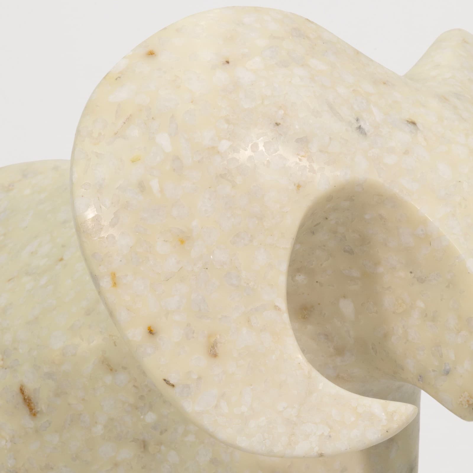 Pair Of 1970s Post Modern White Marble Rams By Masatoyo Kishi Kuki - Thumbnail 6