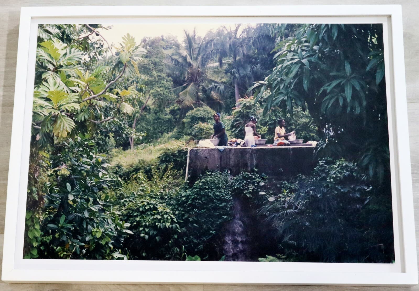 Chantal James Haitian Women Photograph Framed Signed - Thumbnail 2