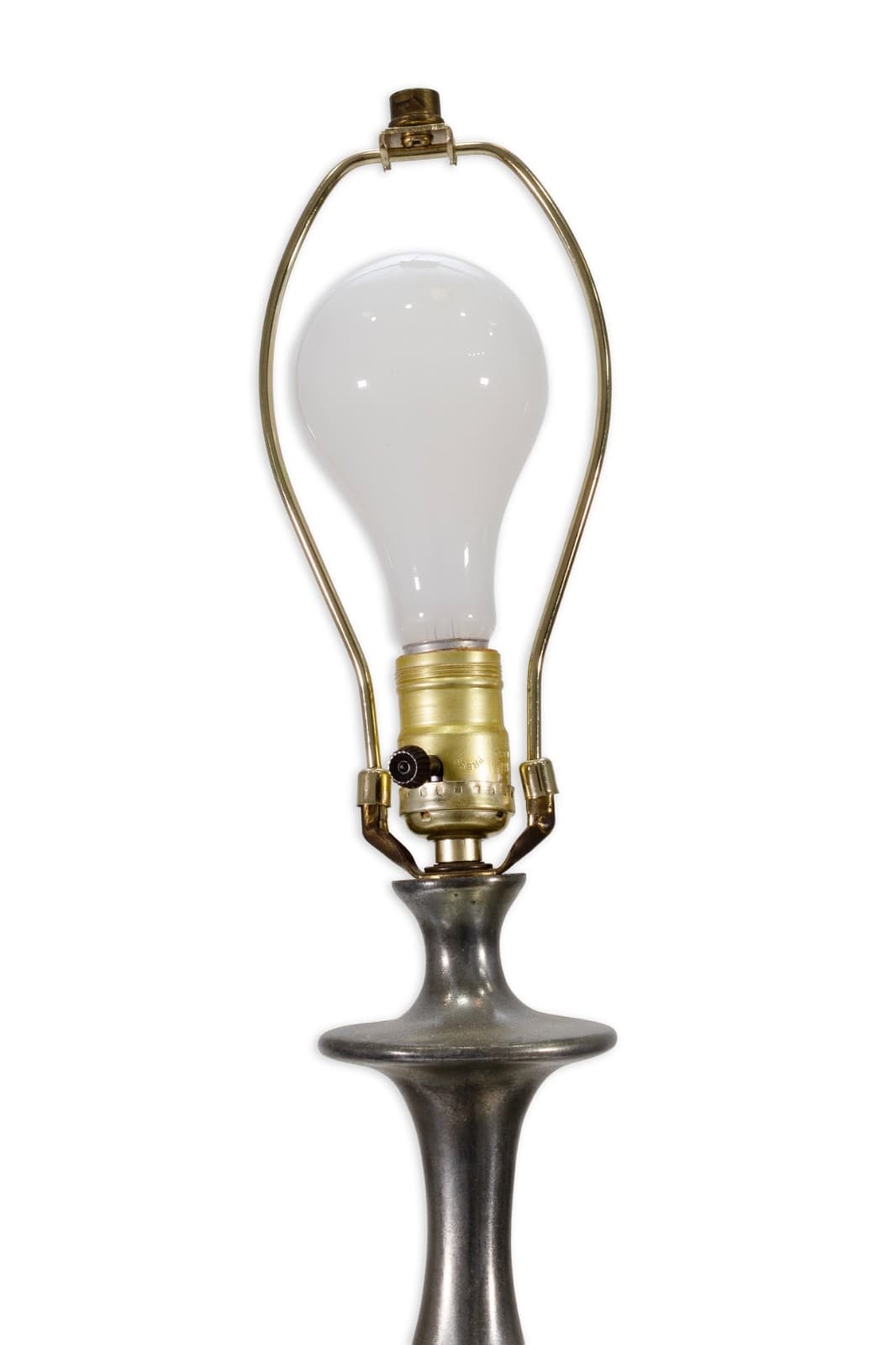 Pair Of Vintage Mid Century Modern Round Fiber Optic Smoked Glass & Chrome Lamps - Thumbnail 4