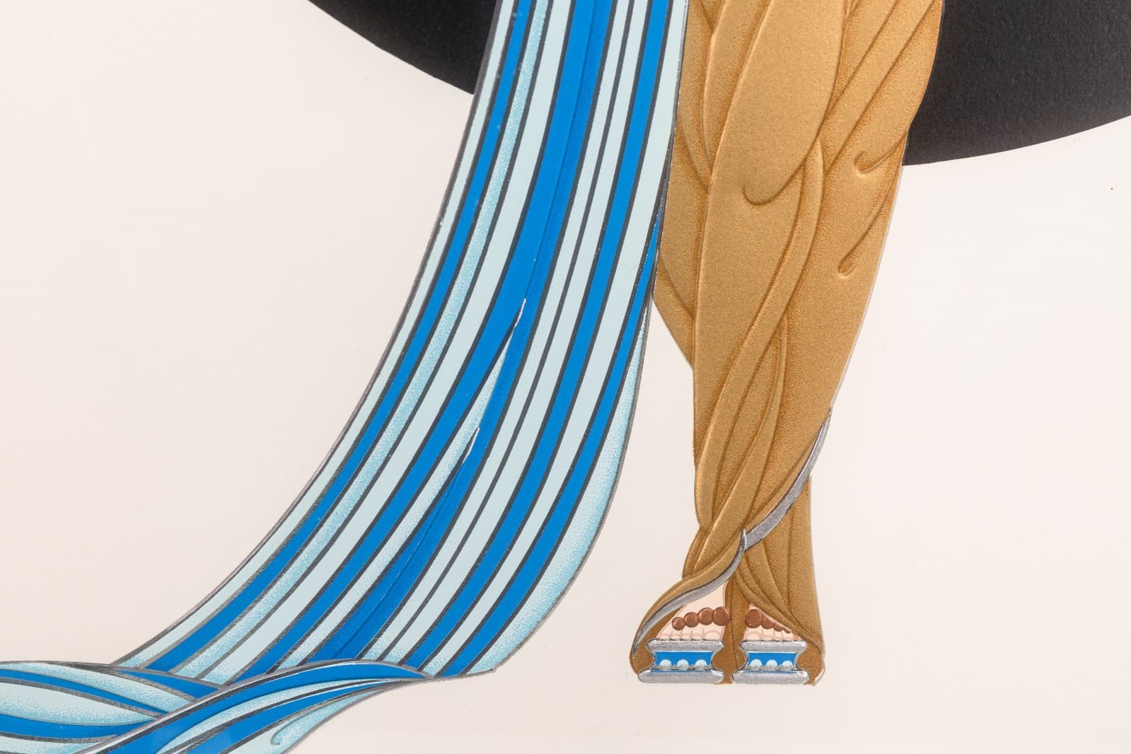 Erté Athena Signed Contemporary Art Deco Embossed Serigraph 149/300 Framed 1986 - Thumbnail 5