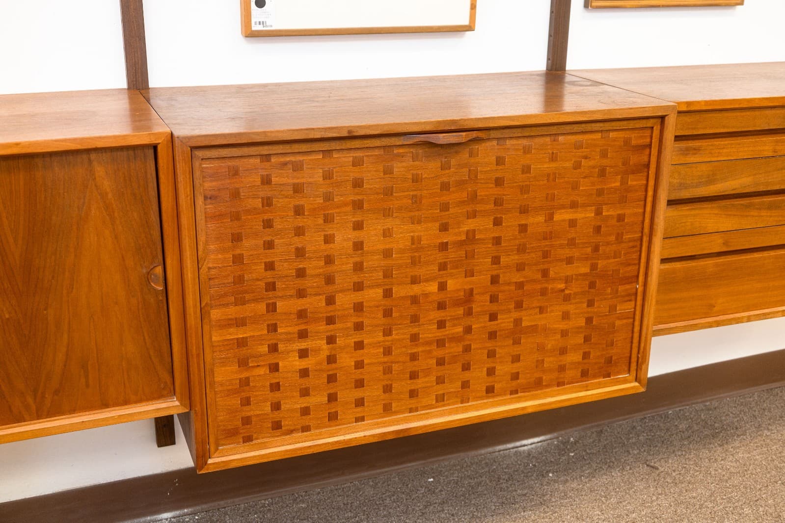 Poul Cadovious 4 Bay Royal System Danish Teak Wall Unit Extendable Table Desk - Thumbnail 7
