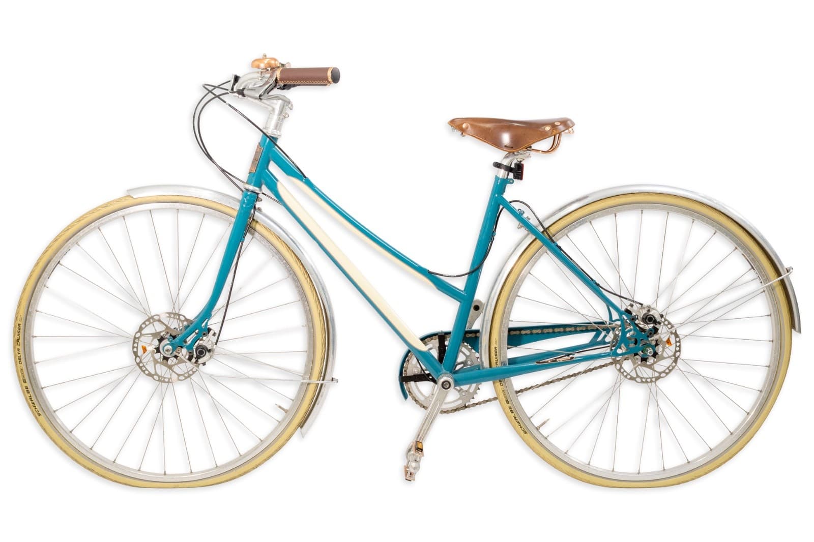 Shinola Bixby Woman's Teal And White City Bicycle 2016 - Thumbnail 2