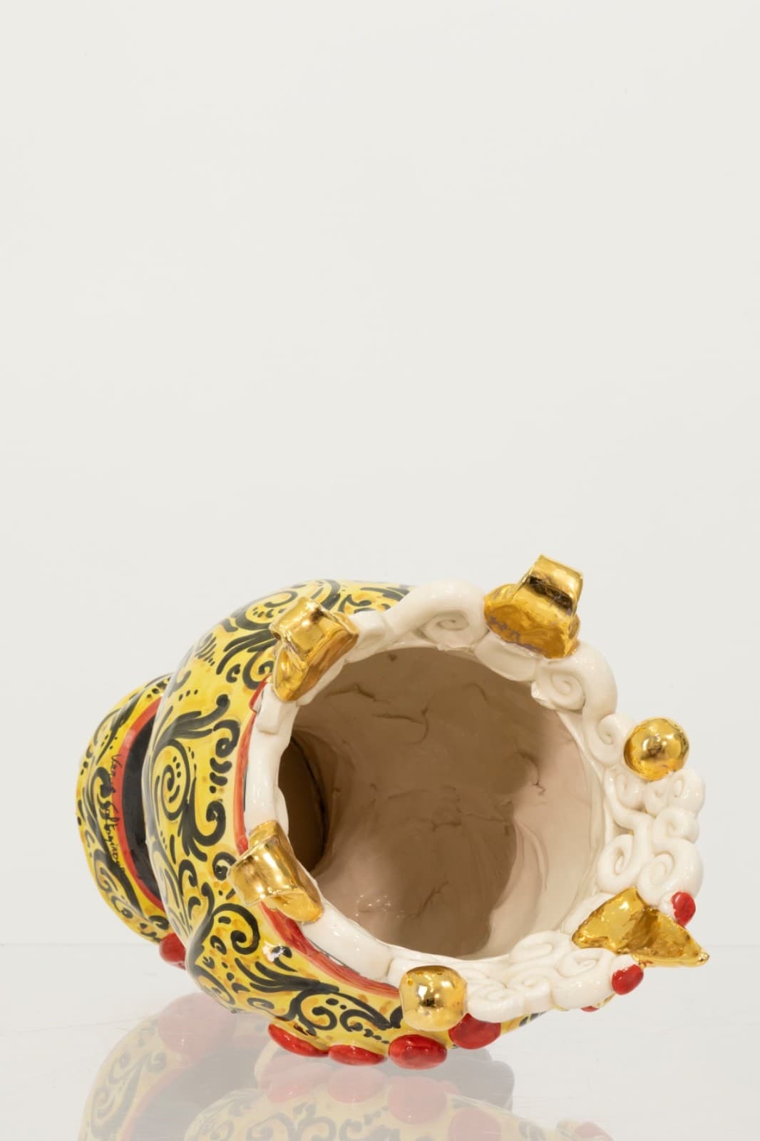 Pair Of Sicily & More Handcrafted Ceramic Moore Head Vases By Caltagirone - Thumbnail 5