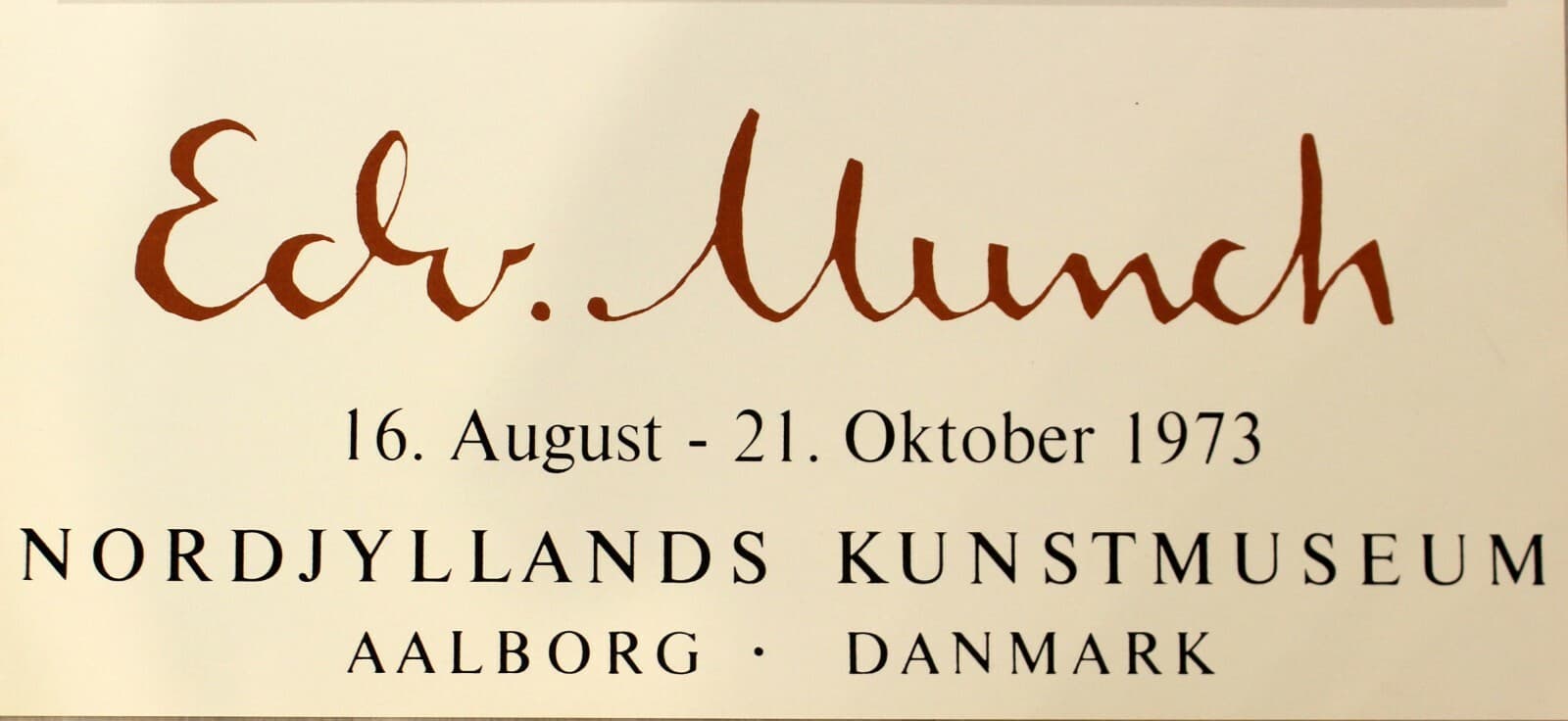 Edvard Munch Nordjyllands Kunstmuseum Vintage Exhibition Poster 1973 - Thumbnail 6
