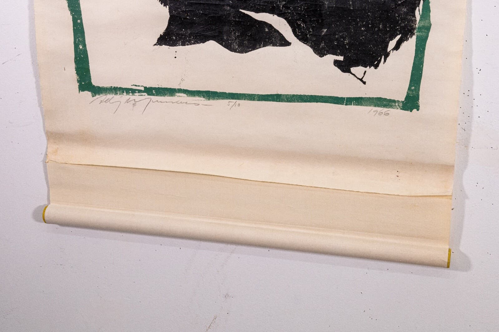 Adja Yunkers Untitled (Yunkers) Signed Abstract Lithograph on Paper 5/10 UF - Thumbnail 9