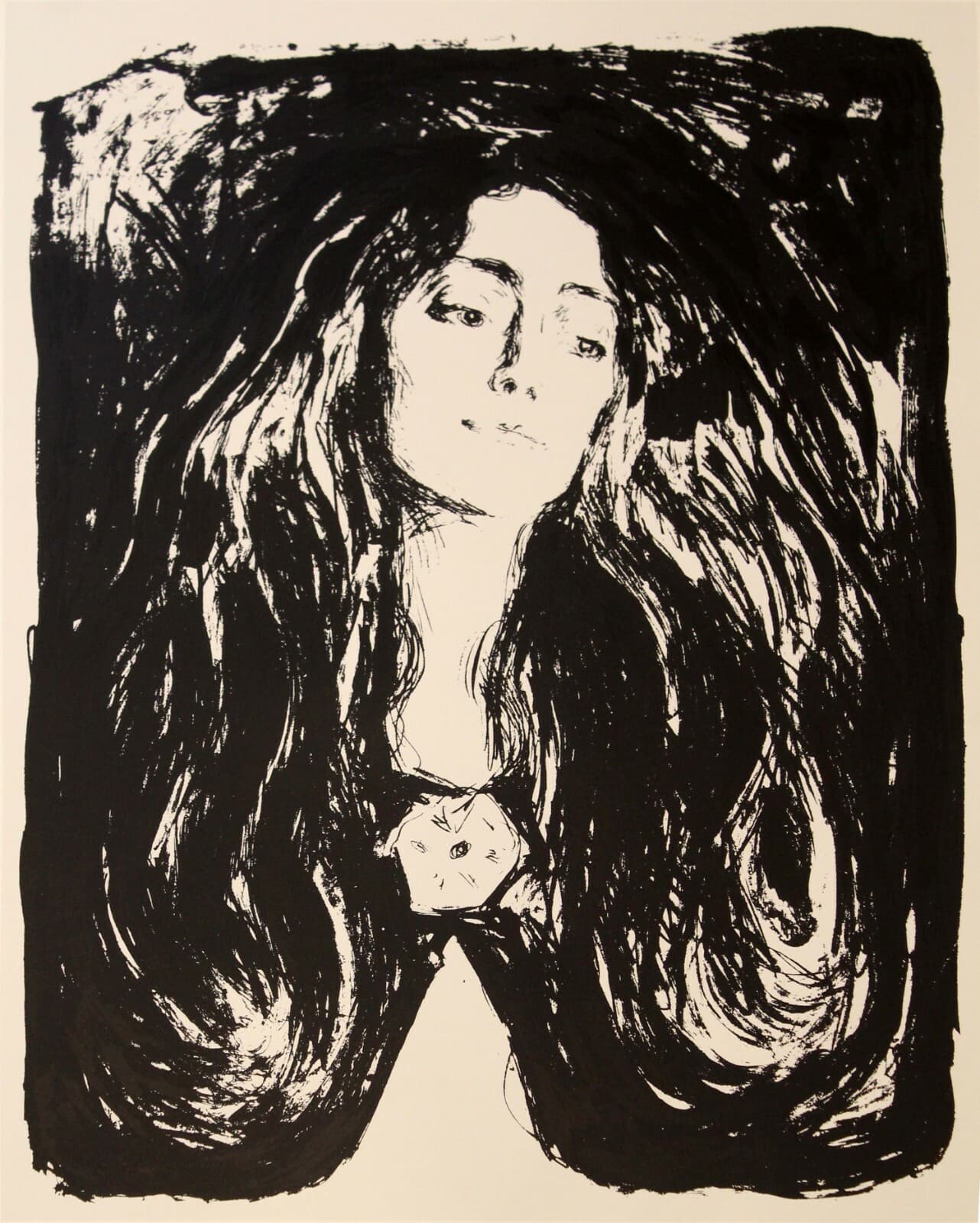 Edvard Munch Nordjyllands Kunstmuseum Vintage Exhibition Poster 1973 - Thumbnail 2