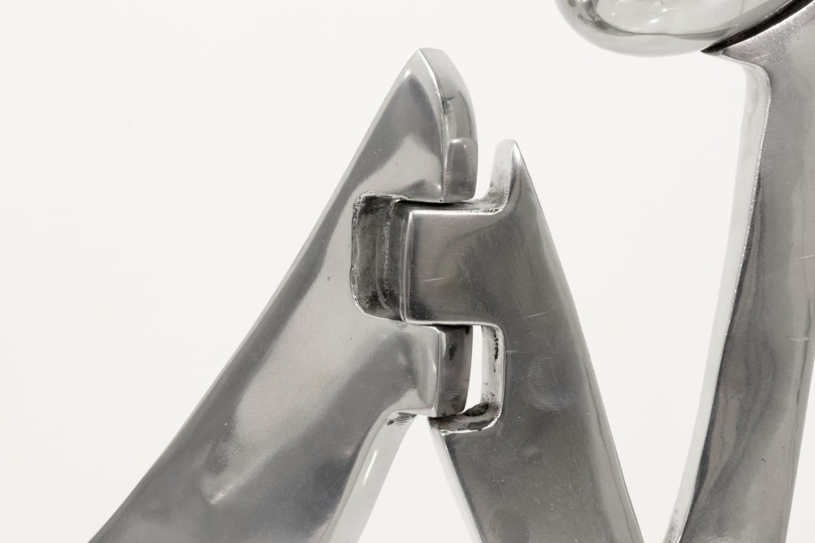 Eichengreen & Ginsburg Articulated Poslished Aluminum Woman Sculpture - Thumbnail 4