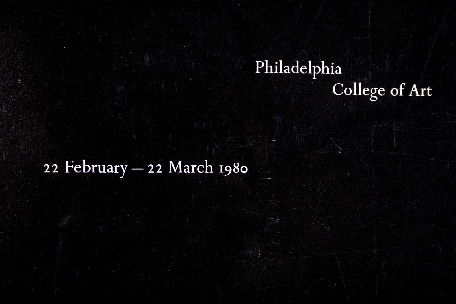 Varujan Boghosian Philadelphia College of Art Lithographic Exhibition Poster UF - Thumbnail 3