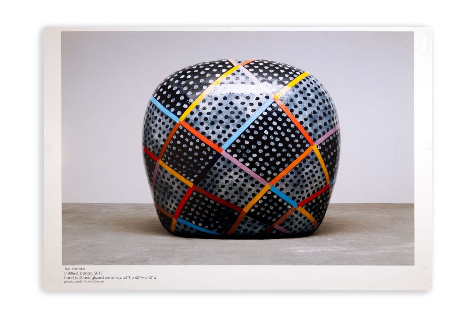 Jun Kaneko Ceramics Colin Conces Photography Lithographic Poster UF 2013-2014 - Thumbnail 3