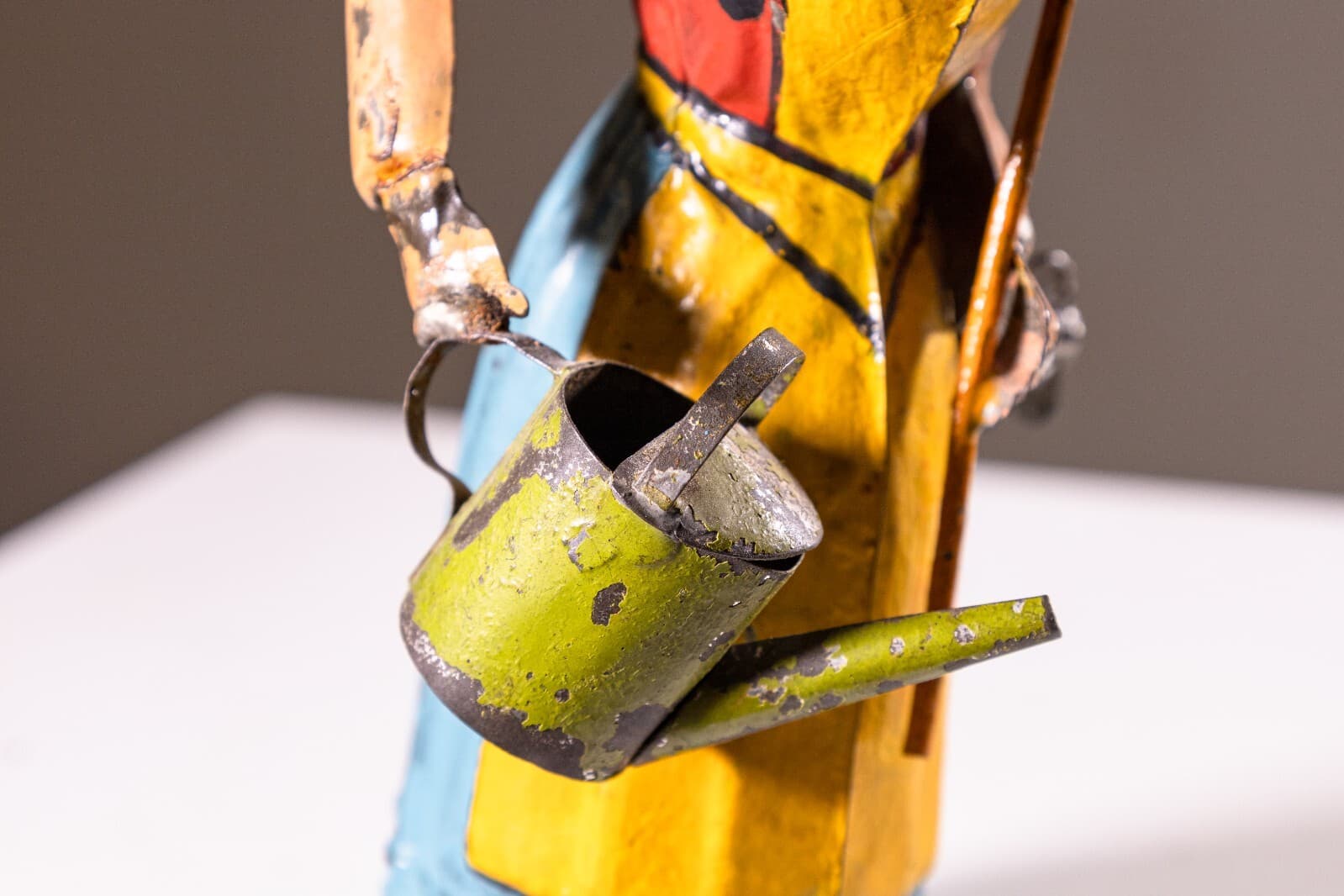Guntermann Lady with a Watering Can Antique Windup Tin Toy Collectibles Germany - Thumbnail 4
