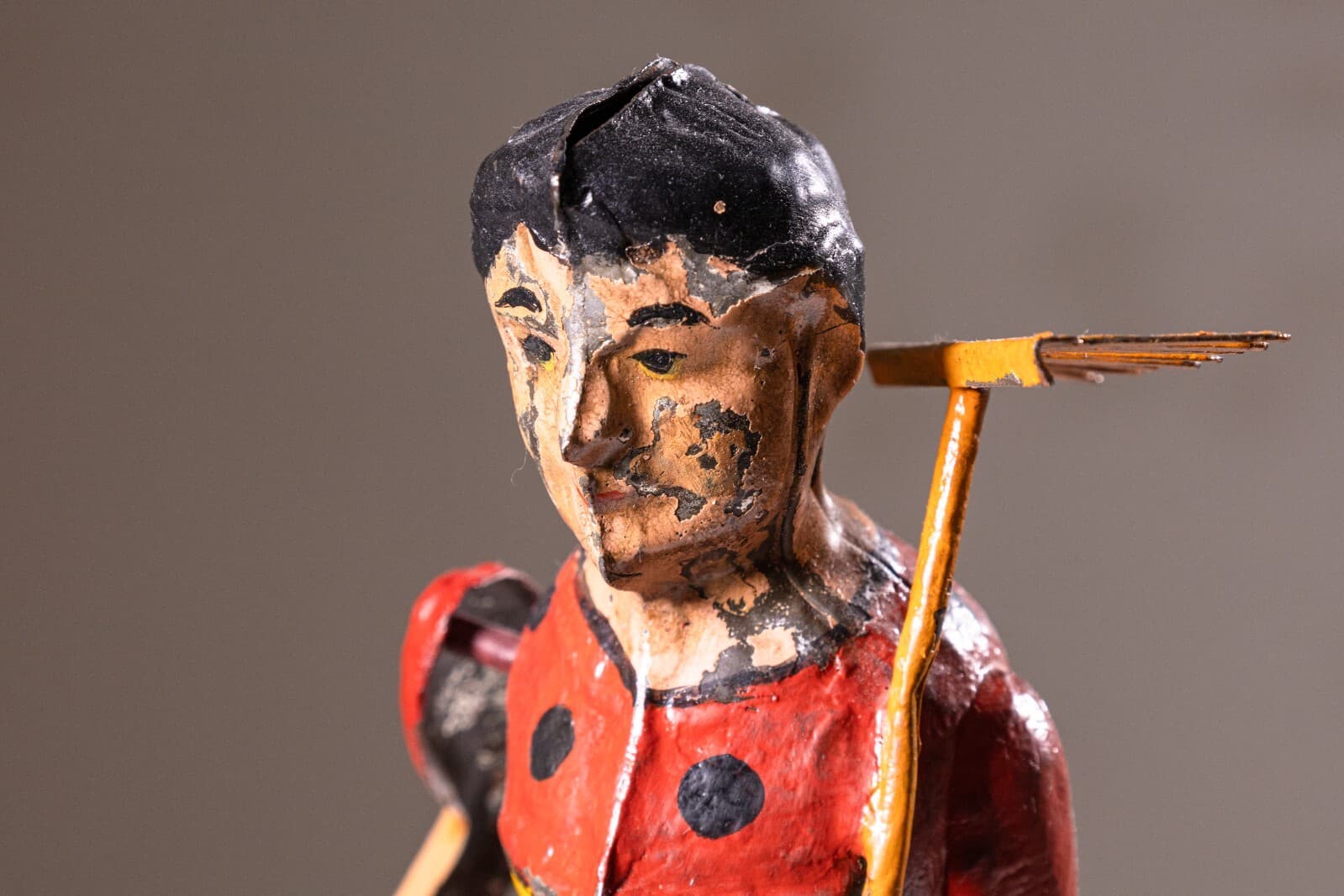 Guntermann Lady with a Watering Can Antique Windup Tin Toy Collectibles Germany - Thumbnail 2