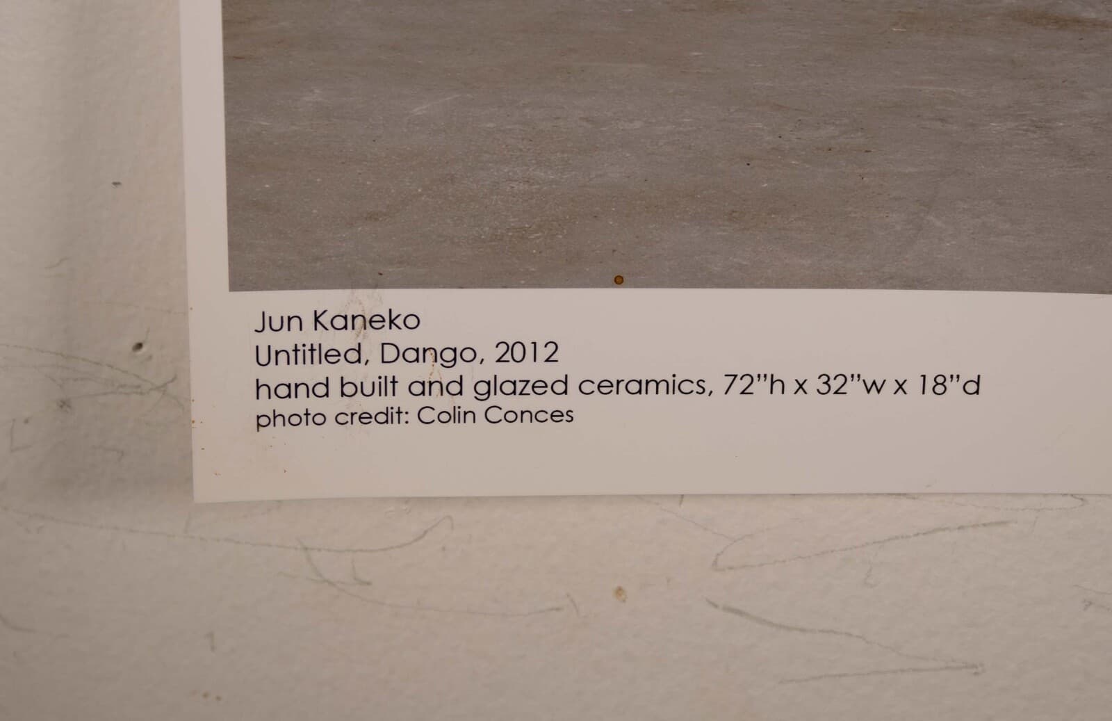 Jun Kaneko Ceramics Colin Conces Photography Lithographic Poster UF 2013-2014 - Thumbnail 14