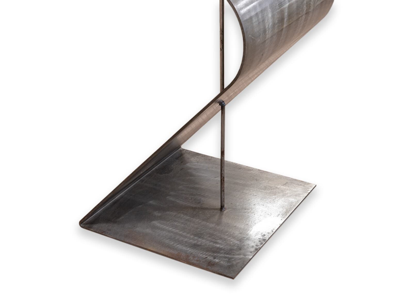 Postmodern Metal Steel Curved Sculptural Pedestal Display Base 1970s - Thumbnail 9