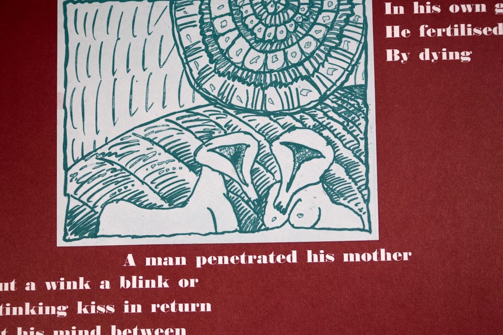 Joyce Mansour & Pierre Alechinsky Astres et Desastres Lithographic Poster - Thumbnail 6