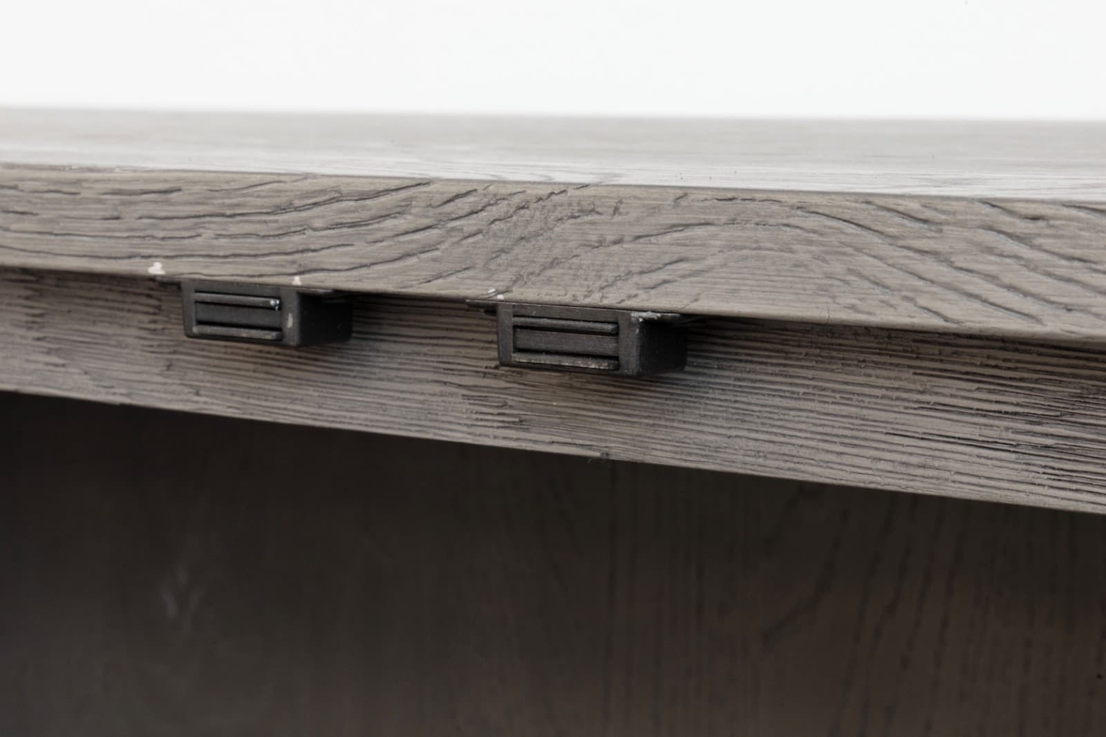 Restoration Hardware Grey Herringbone 4-Door Media Console - Thumbnail 6