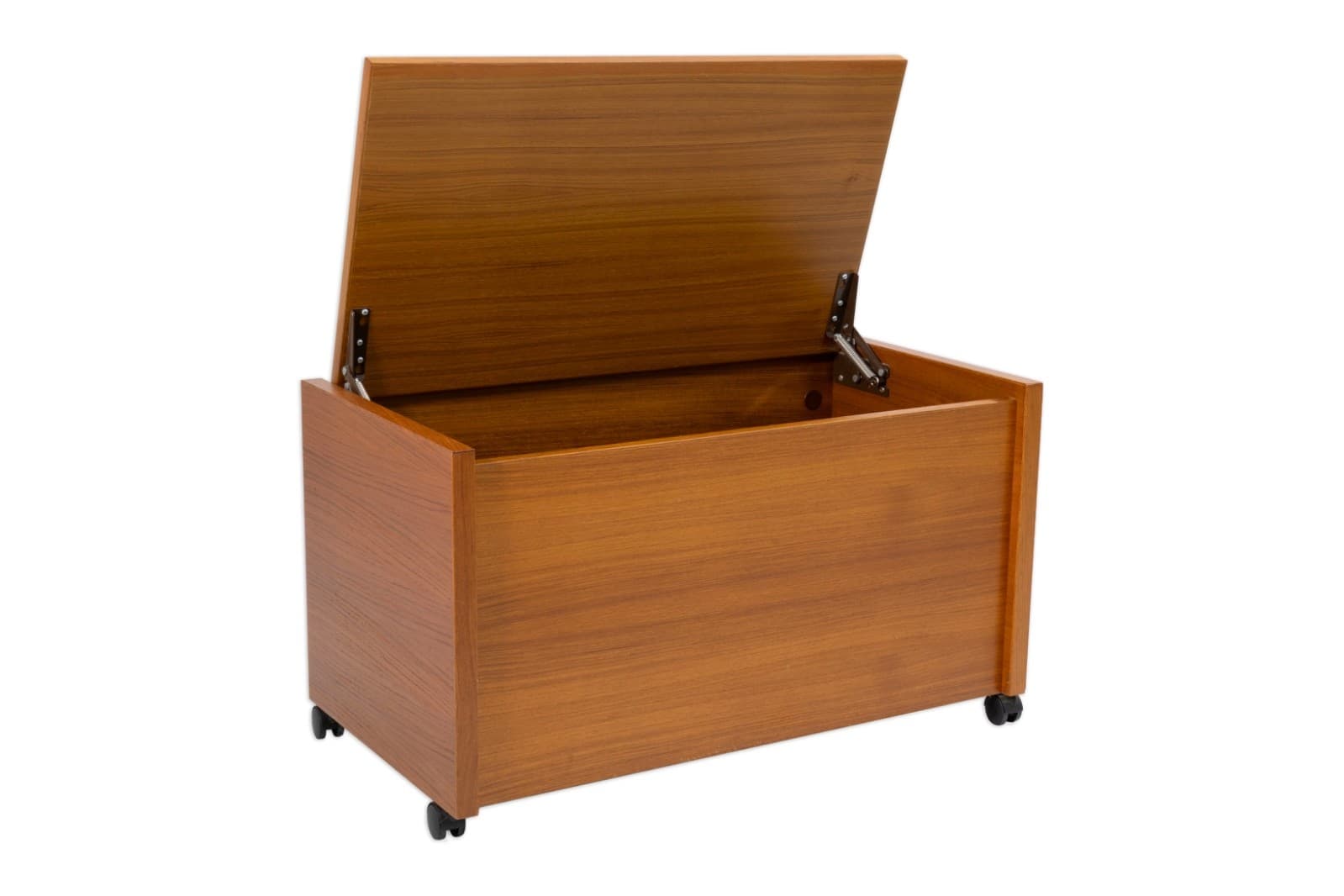 Mid Century Modern Danish Rolling Blanket Storage Chest - Thumbnail 2