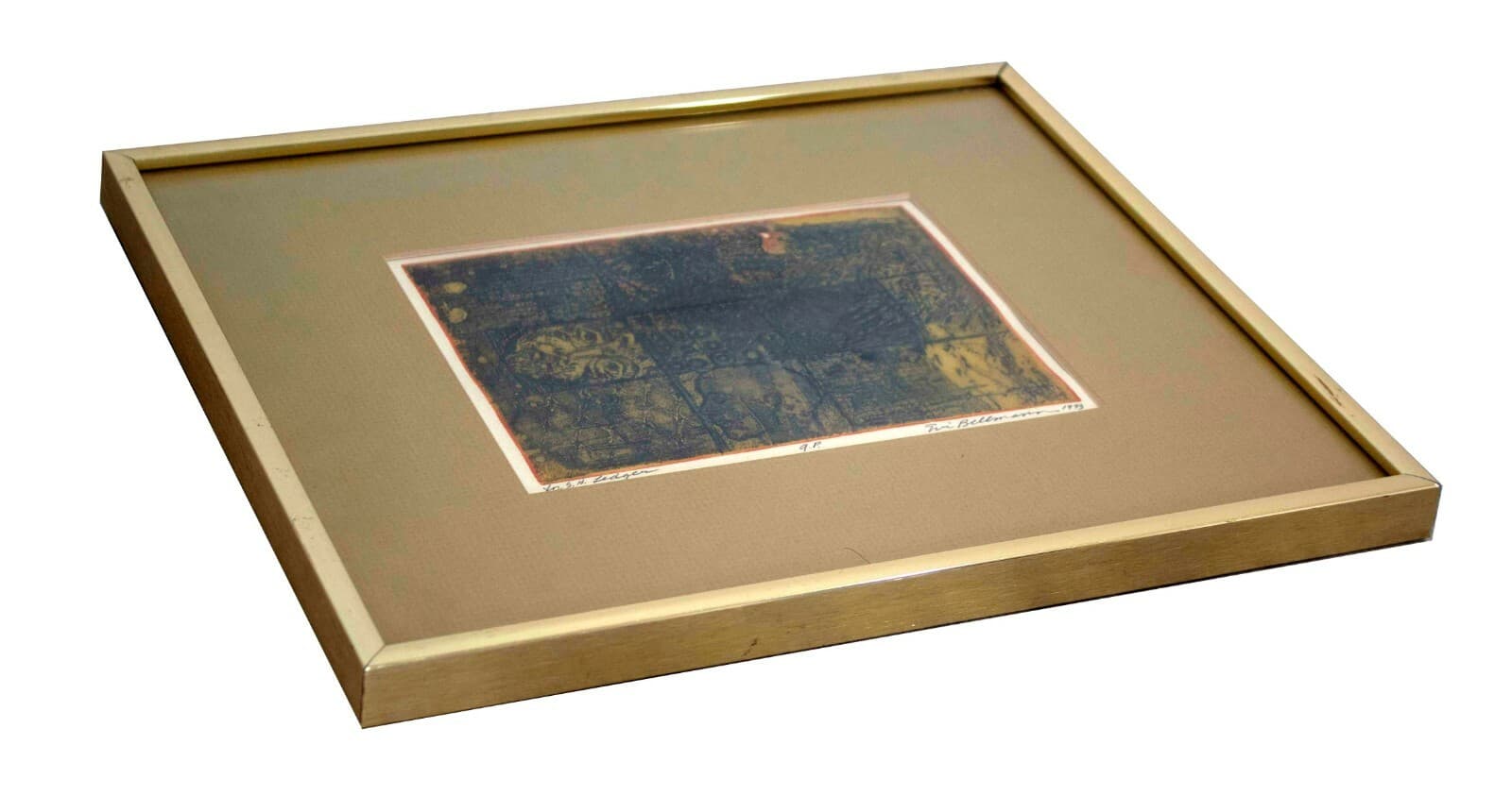 Eric Bellmann Biomorphic 1973 Signed Intaglio Etching - Thumbnail 3