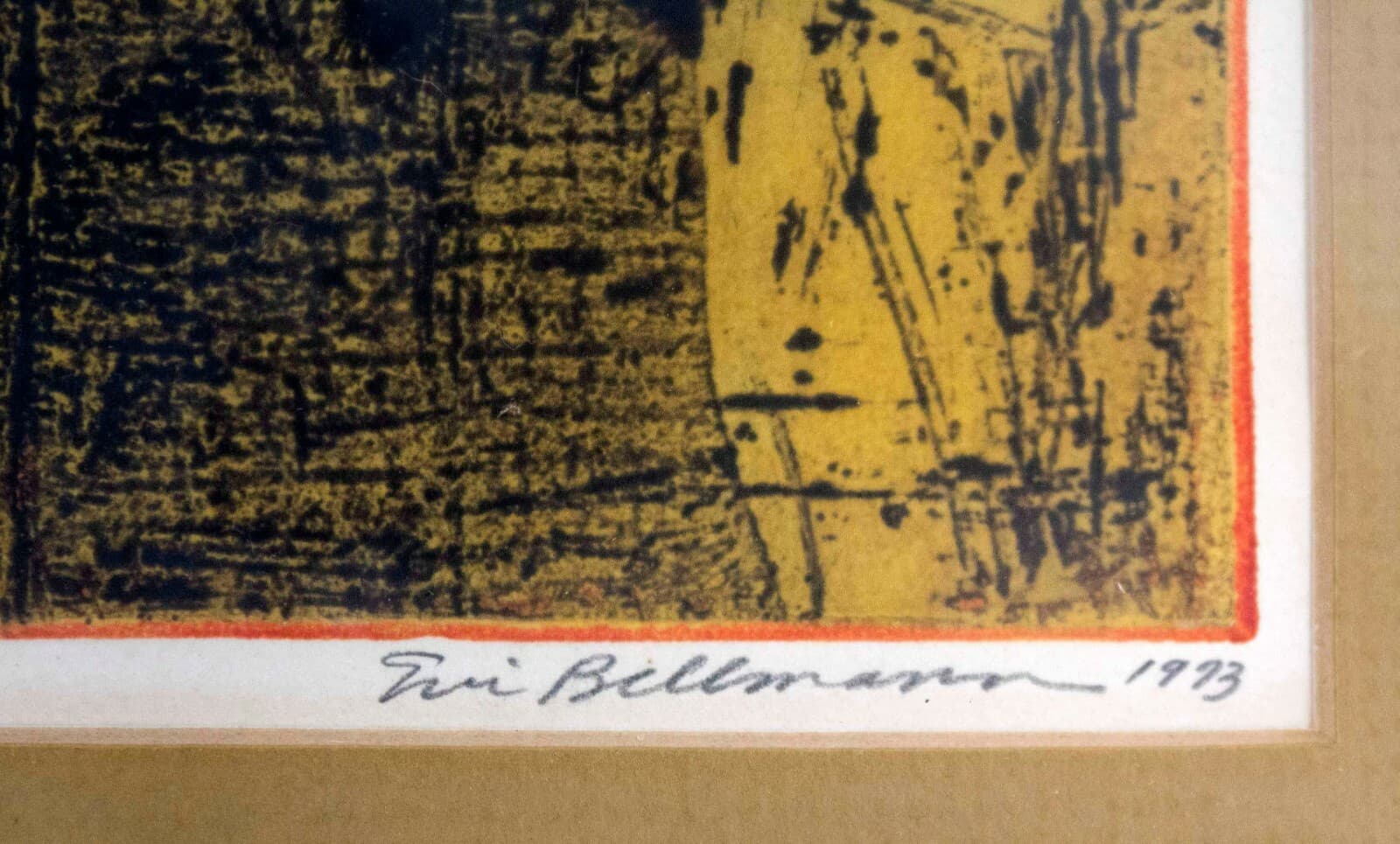 Eric Bellmann Biomorphic 1973 Signed Intaglio Etching - Thumbnail 7