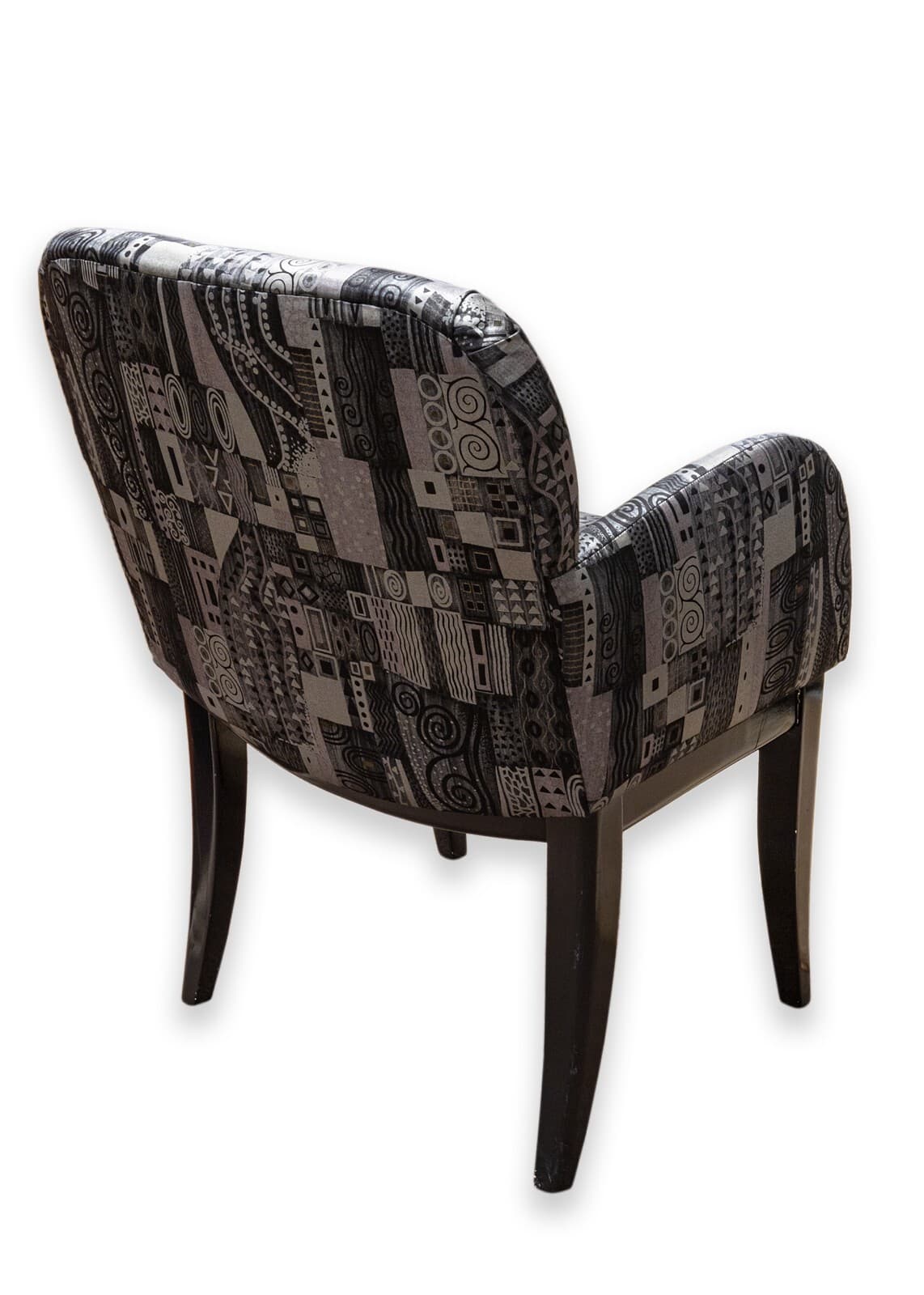 Set of 4 Milo Baughman for Thayer Coggin Black Cushioned Dining Armchairs - Thumbnail 5
