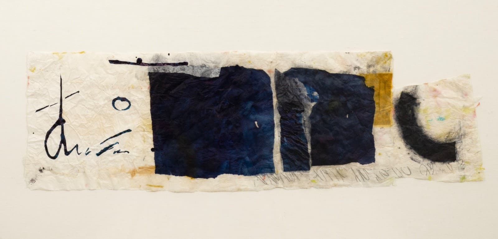 Rosi Marx Untitled Signed Original Mixed-Media Collage On Paper Contemporary - Thumbnail 2