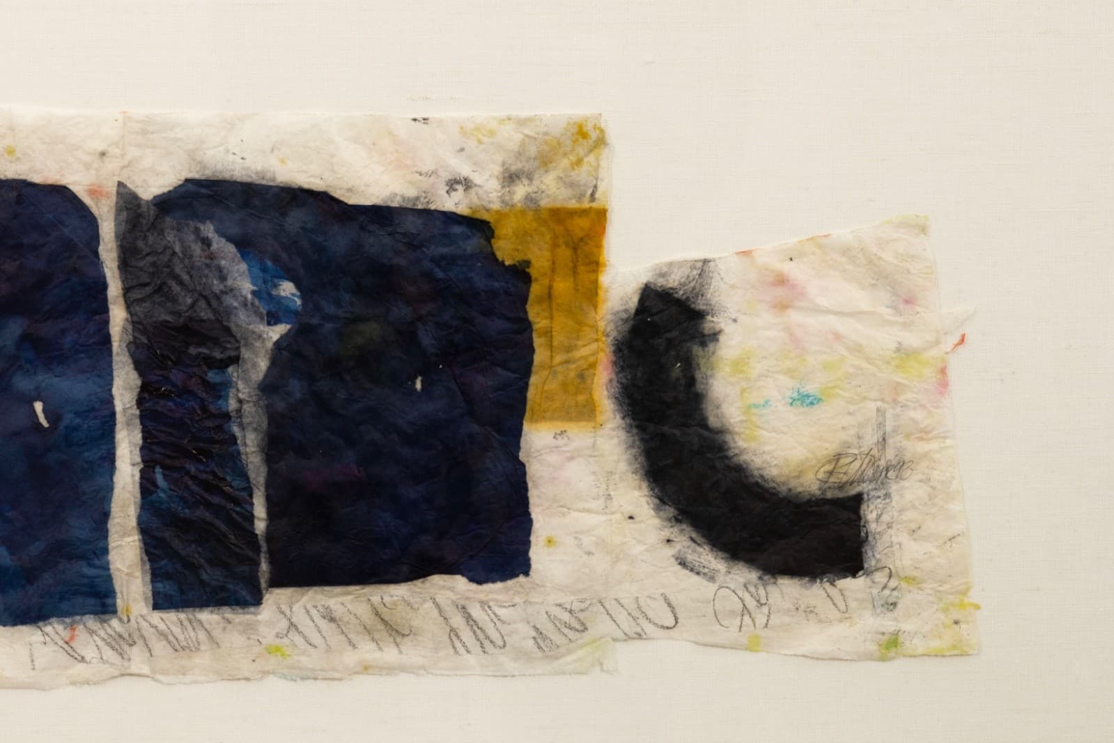 Rosi Marx Untitled Signed Original Mixed-Media Collage On Paper Contemporary - Thumbnail 5