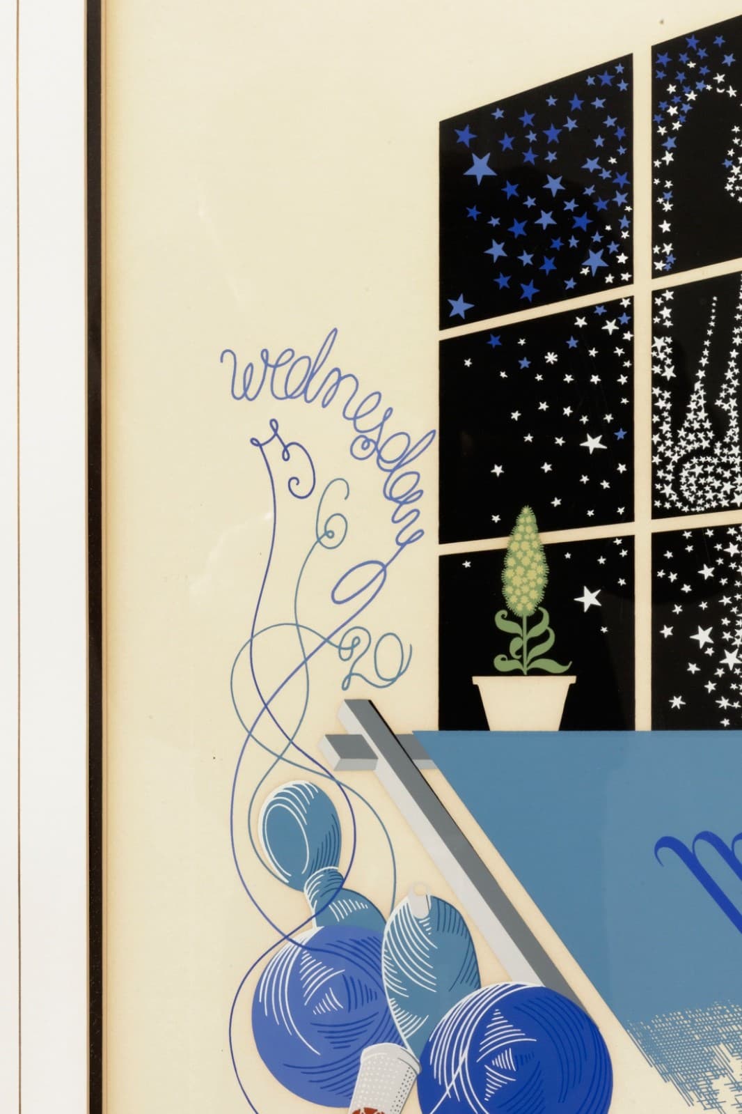Erte Virgo From The Zodiac Series 1982 Signed Screenprint 4/350 Art Deco Style - Thumbnail 3