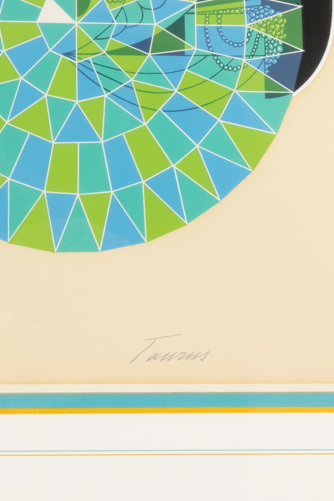 Erte Taurus From The Zodiac Series 1982 Signed Screenprint 298/350 Art Deco - Thumbnail 5