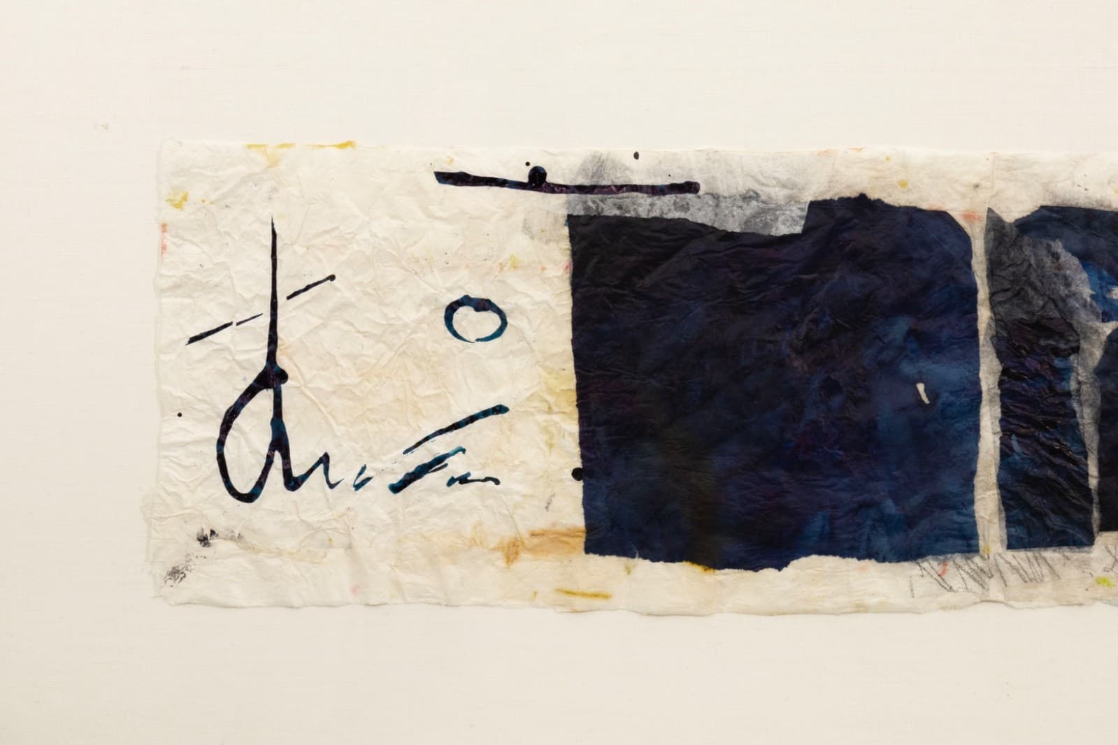 Rosi Marx Untitled Signed Original Mixed-Media Collage On Paper Contemporary - Thumbnail 3
