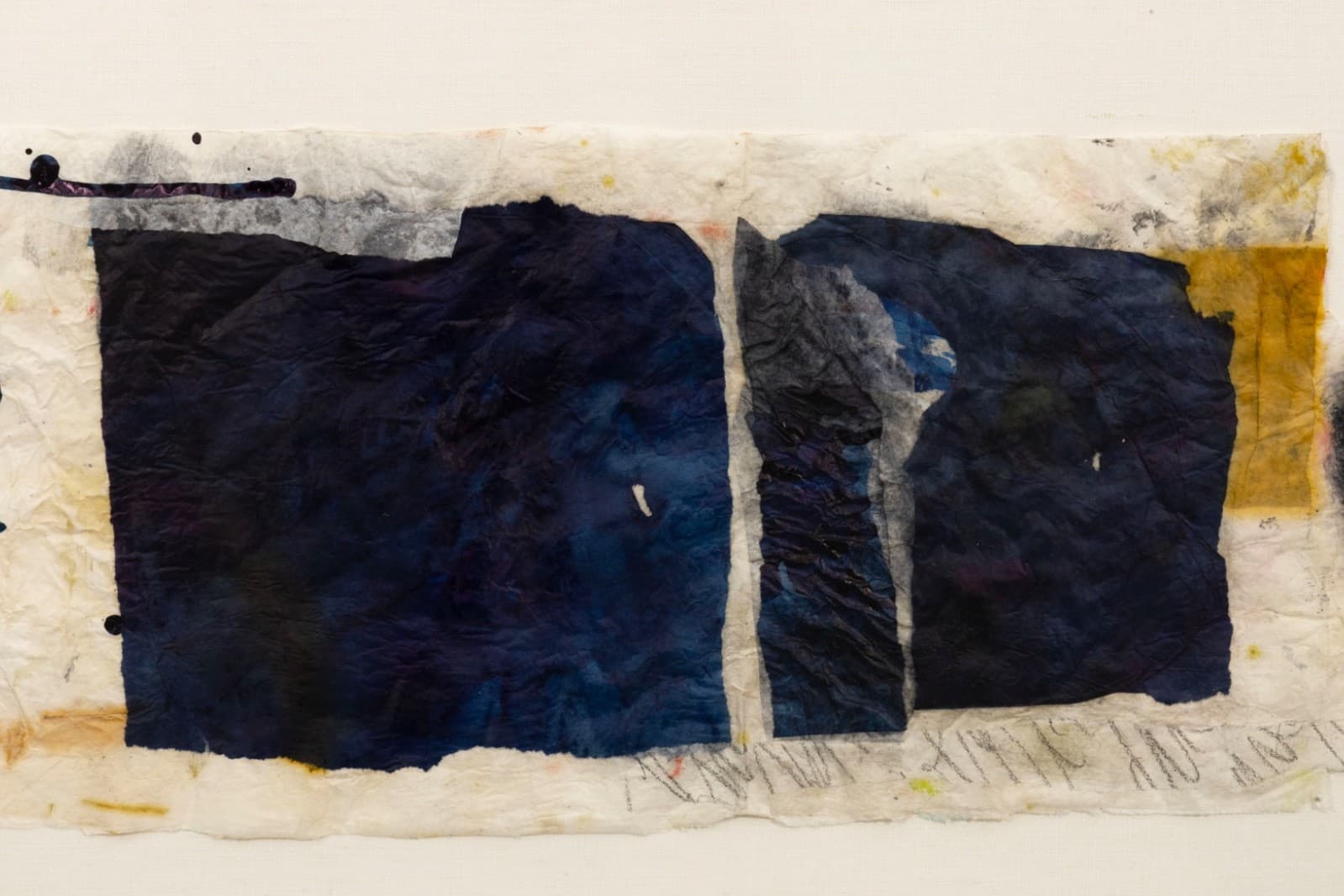 Rosi Marx Untitled Signed Original Mixed-Media Collage On Paper Contemporary - Thumbnail 4