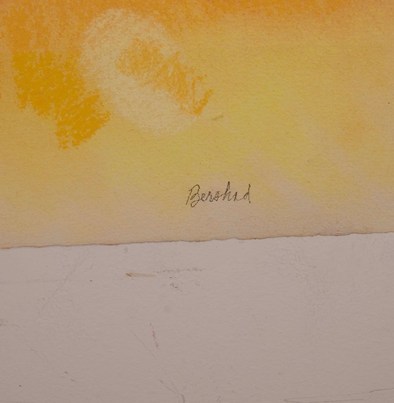 Helen Bershad Rosetta Earth I Diptych Signed Postmodern Pastels 1978 Unframed - Thumbnail 6