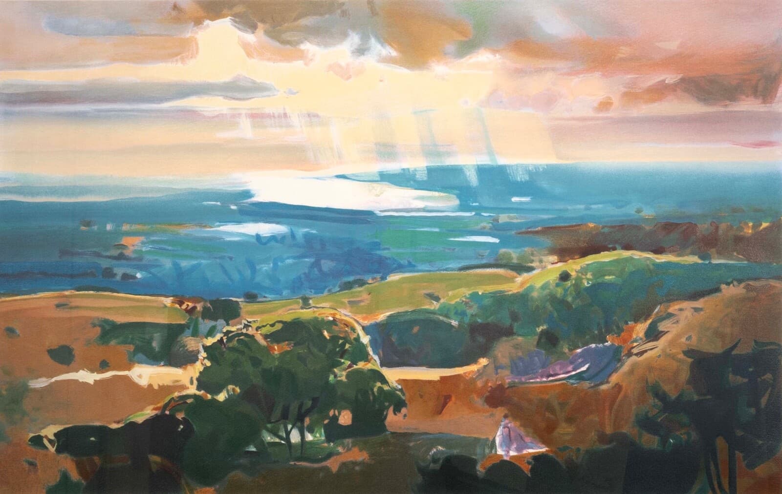 John Maxon Discovery Signed Contemporary Lithograph on Paper 27/200 Framed 1994 - Thumbnail 2