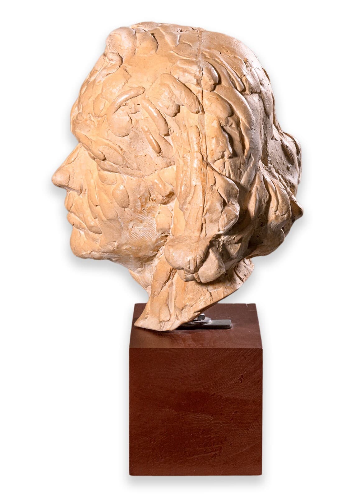 Sergio de Giusti Modernist Contemporary White Ceramic Male Bust Sculpture - Thumbnail 2
