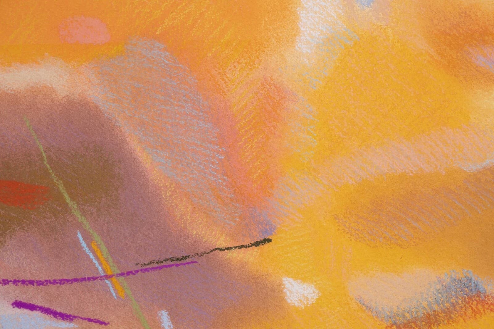 Helen Bershad Rosetta Earth I Diptych Signed Postmodern Pastels 1978 Unframed - Thumbnail 3