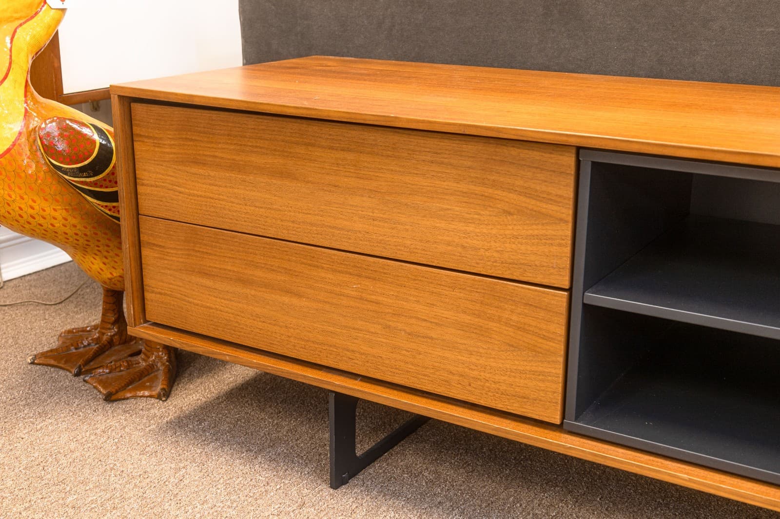 Contemporary Modern Treku Media Console Cabinet Mid Century Modern Style - Thumbnail 6