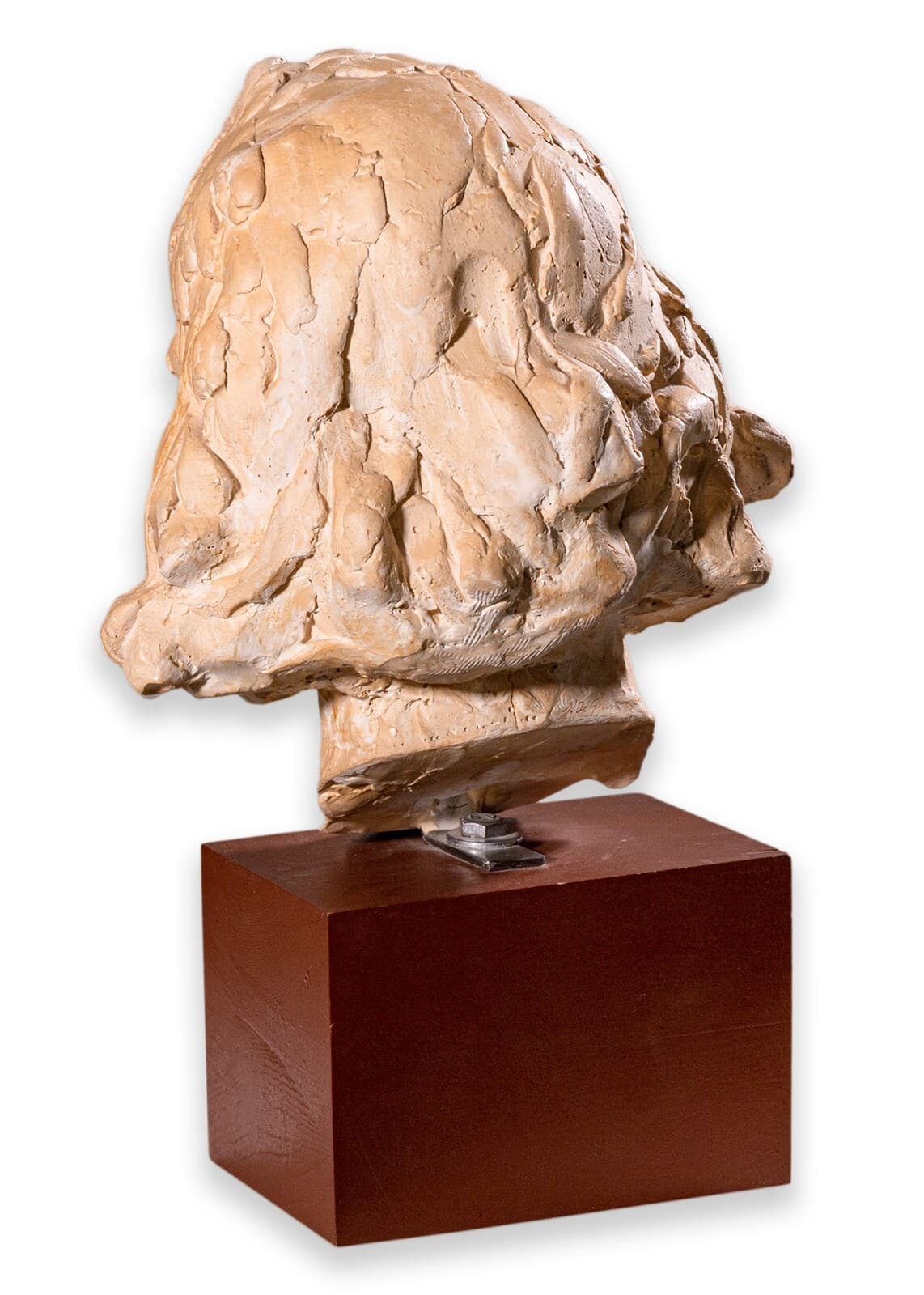 Sergio de Giusti Modernist Contemporary White Ceramic Male Bust Sculpture - Thumbnail 3