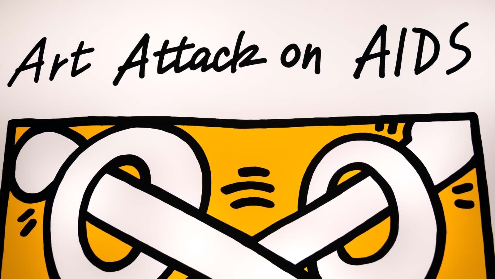 Keith Haring Art Attack on Aids Contemporary Urban Art Lithographic Poster 1988 - Thumbnail 5