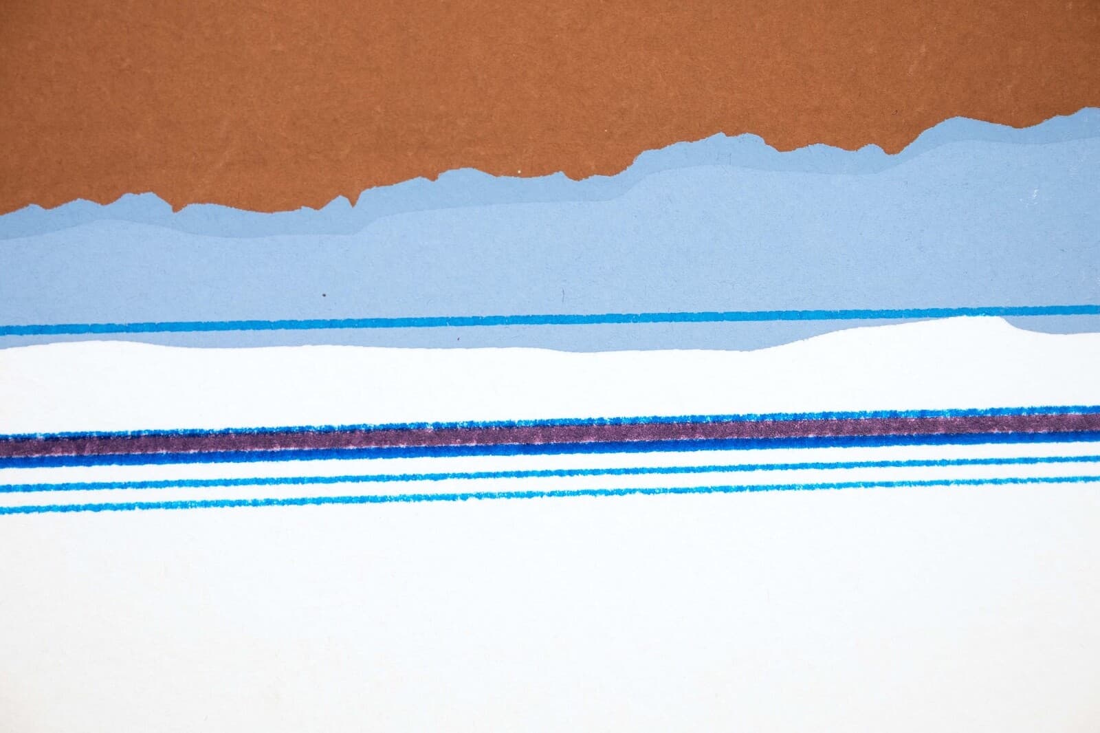 Richard Kozlow Rio Blanco Signed Modernist Serigraph Artist's Proof Unframed - Thumbnail 5