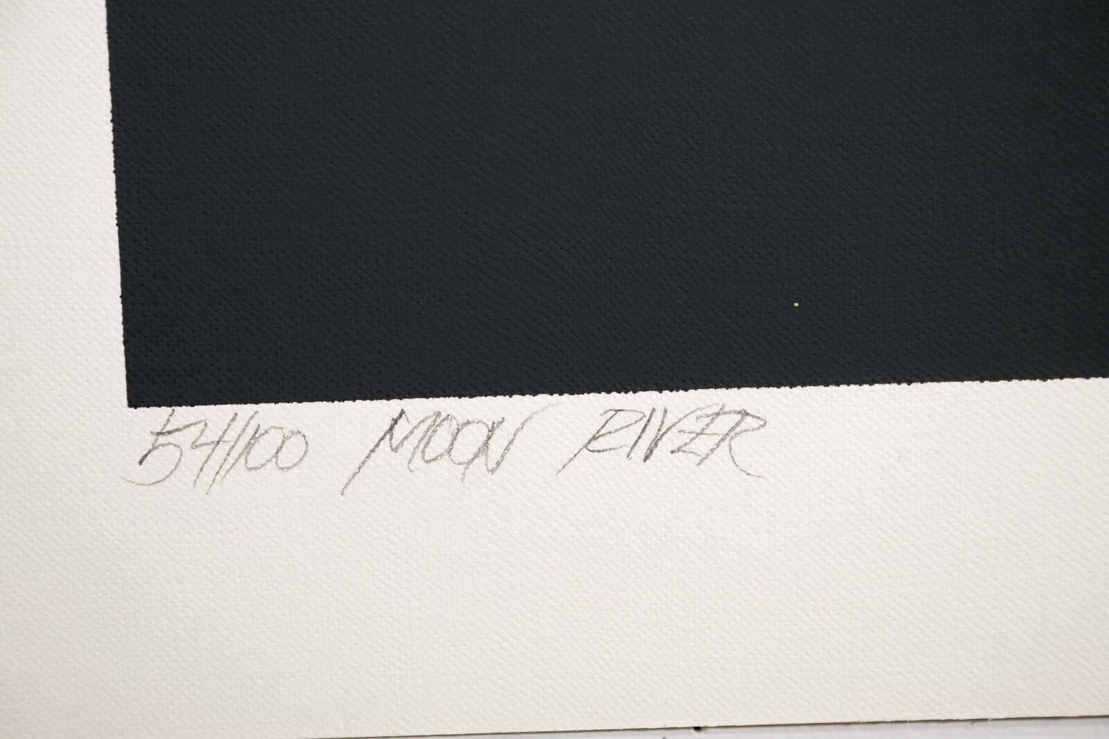 Richard Kozlow Moon River Signed Modernist Serigraph 54/100 Unframed 1980s - Thumbnail 6