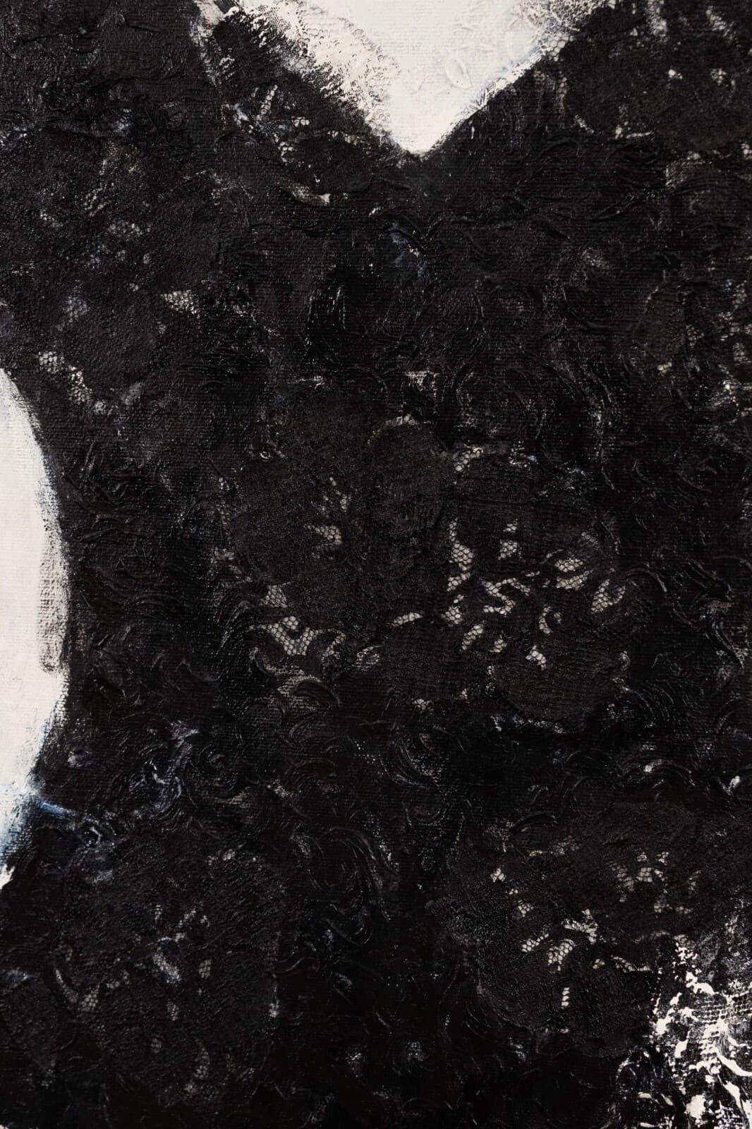 Andrea Stajan-Ferkul An Affair With Black Signed Mixed Media Painting On Canvas - Thumbnail 4
