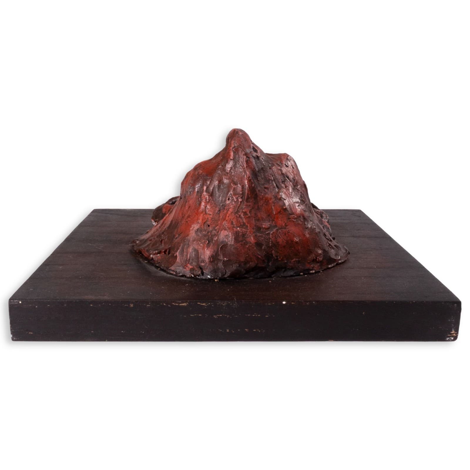 Richard Kozlow Untitled 1996 Abstract Red Bronze Sculpture On Wood Base - Thumbnail 4