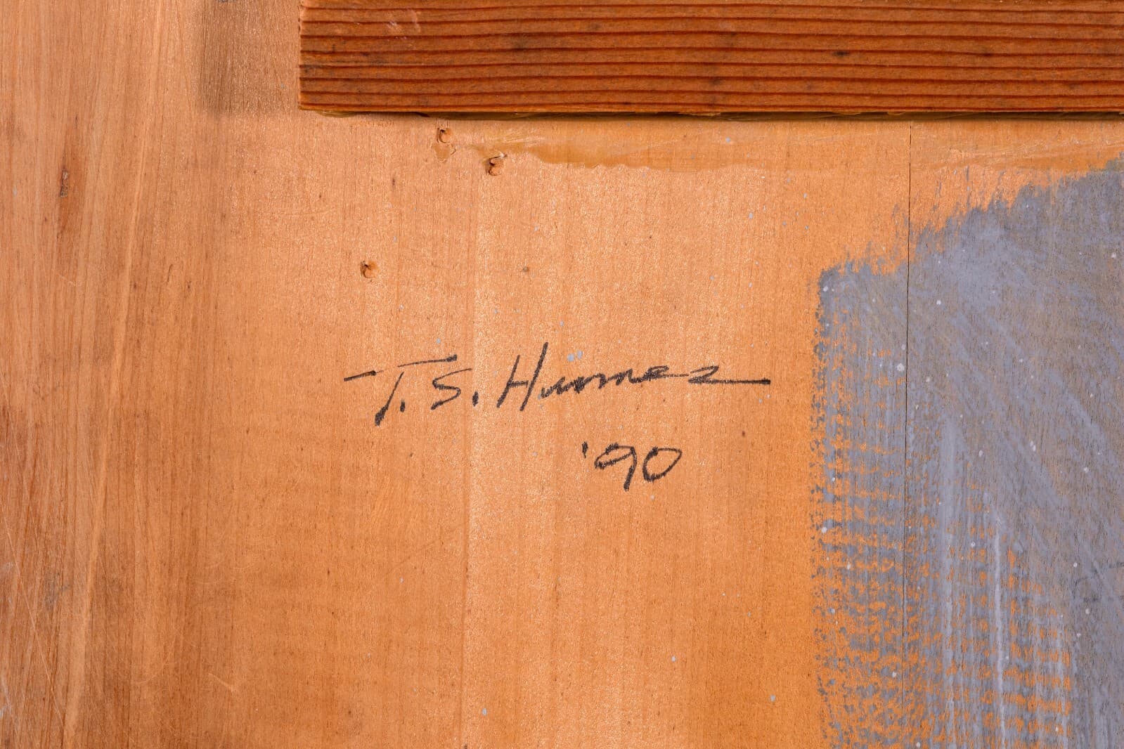Thomas Humes Signed Contemporary Figurative Nude Oil Painting on Panel 1990 - Thumbnail 9