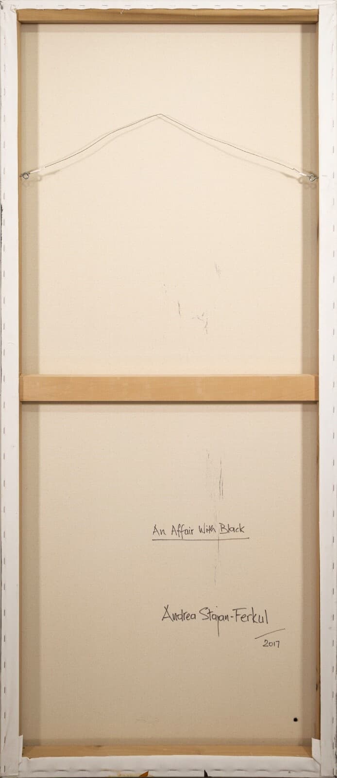Andrea Stajan-Ferkul An Affair With Black Signed Mixed Media Painting On Canvas - Thumbnail 7