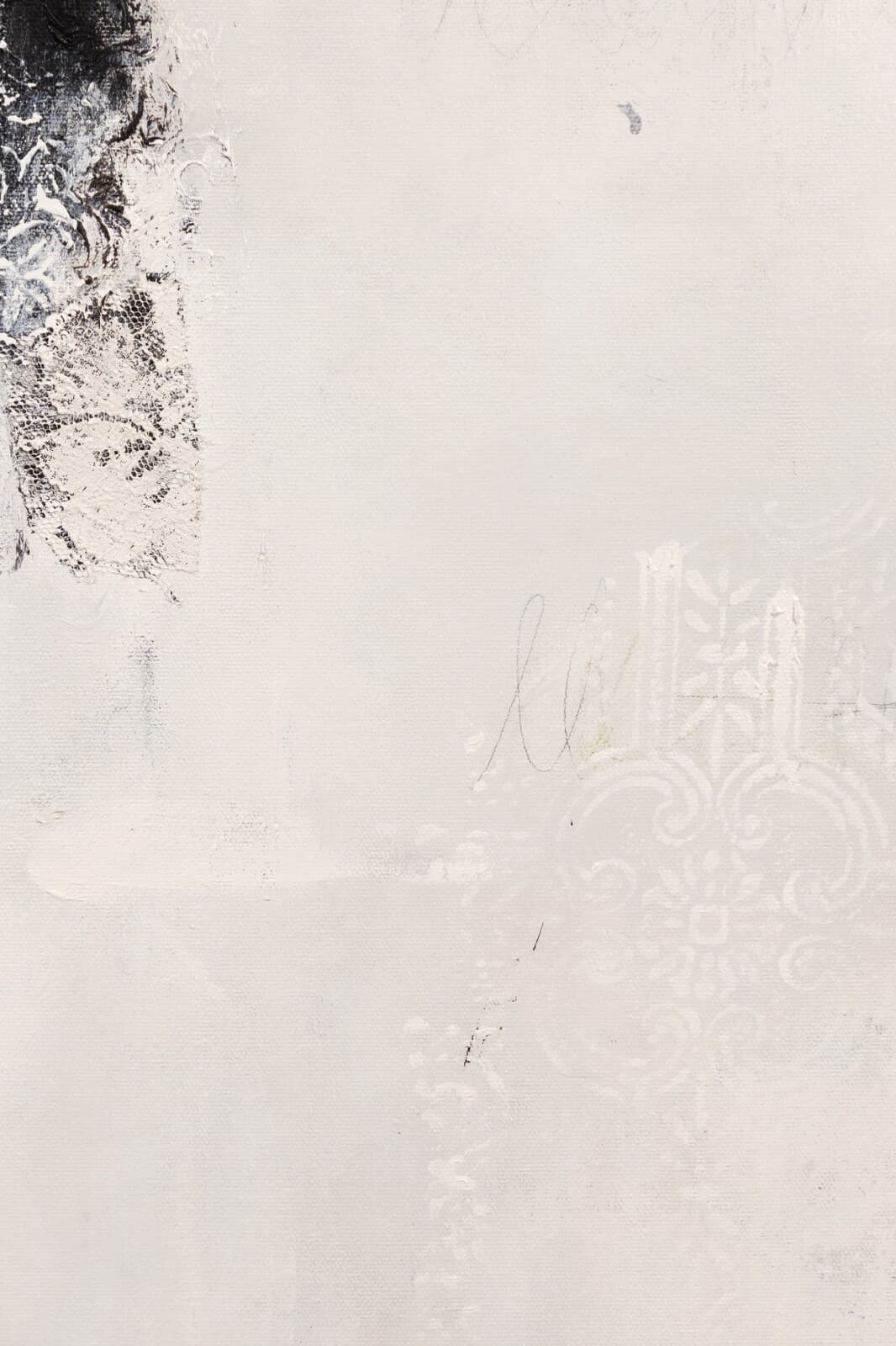 Andrea Stajan-Ferkul An Affair With Black Signed Mixed Media Painting On Canvas - Thumbnail 6