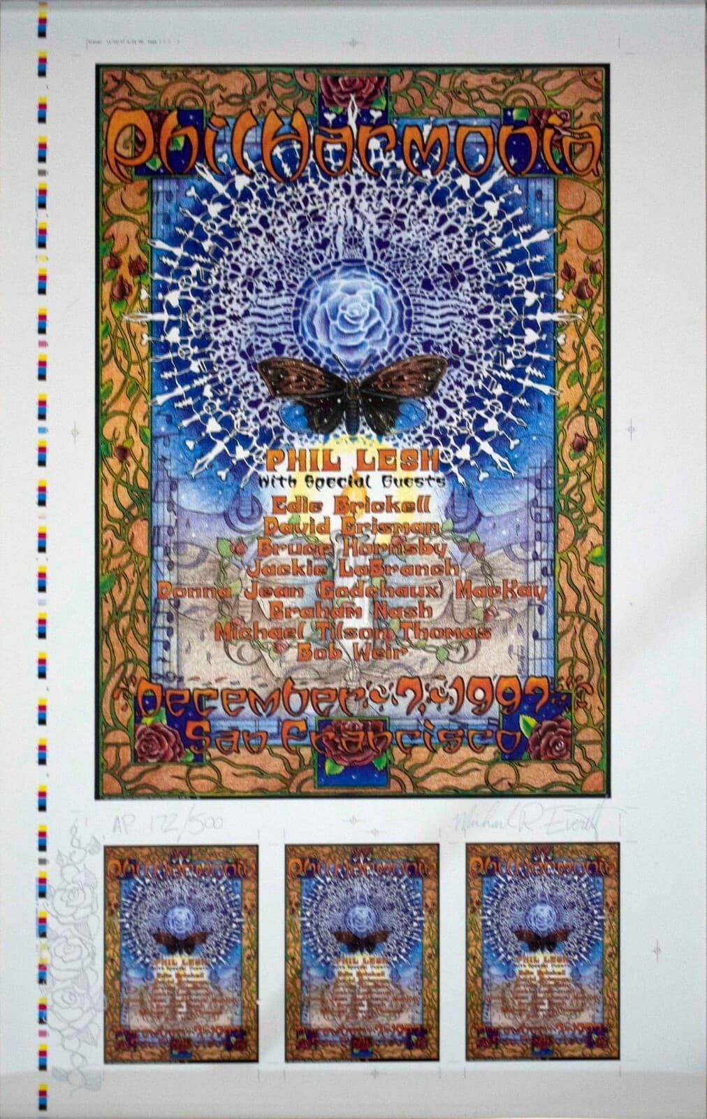 Phil Lesh Phil Harmonia Signed Michael R Everett 1997 Poster