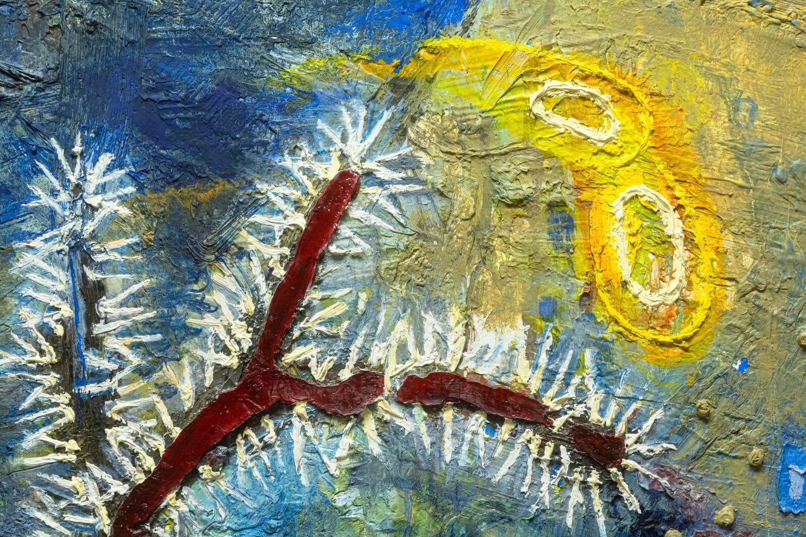 Paul VerBurg Ageless Signed Contemporary Abstract Oil Painting on Canvas Framed - Thumbnail 4