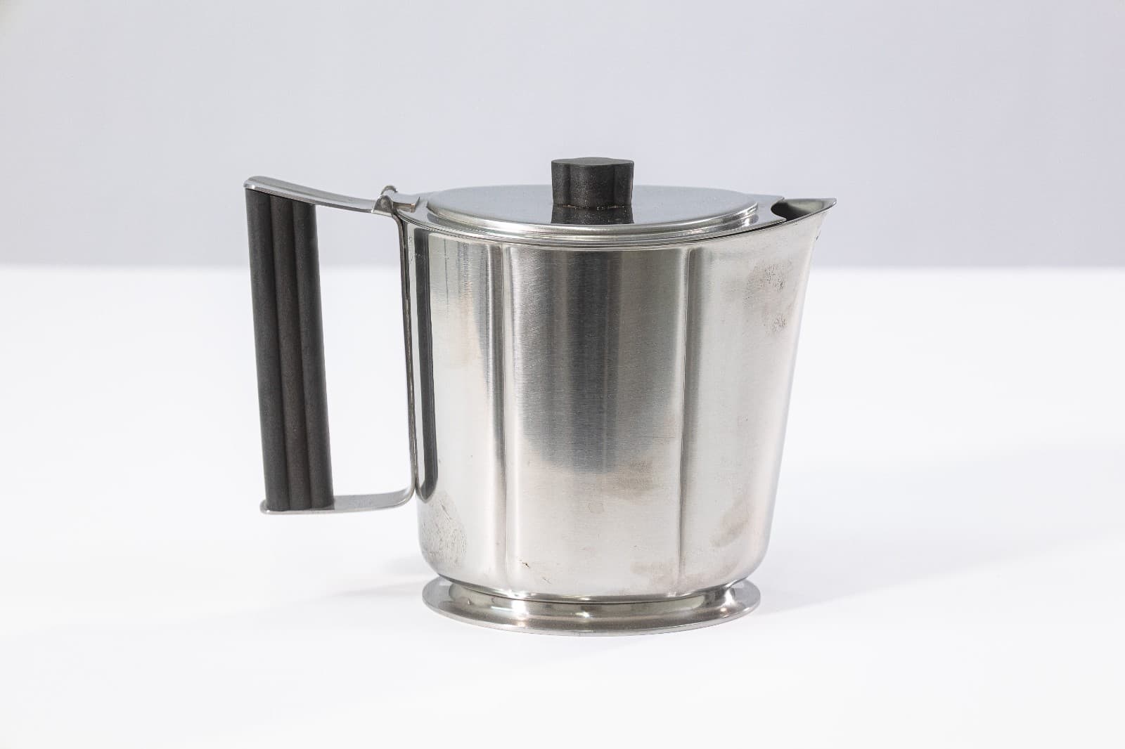 Georg Jensen Serving Set Knife / Forks + Gense Pair of Teapots Stainless Denmark - Thumbnail 3